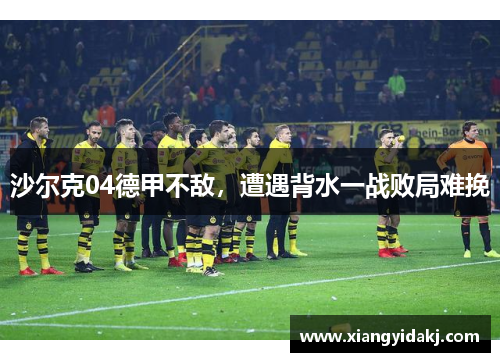 沙尔克04德甲不敌，遭遇背水一战败局难挽